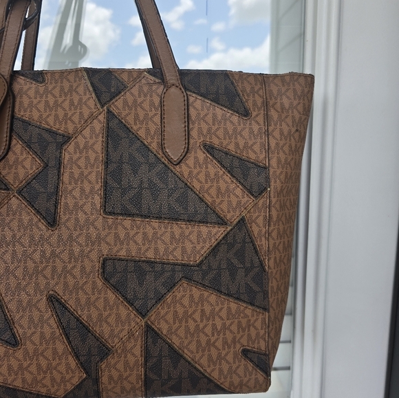 Michael Kors Signature Sinclair East West Tote Leather Handbag Women Rare - Picture 6 of 16